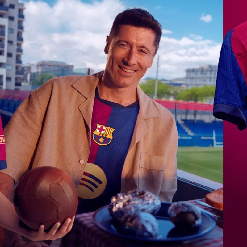 Camiseta Barcelona Hombre Primera Equipación Spotify 24/25 Jugador