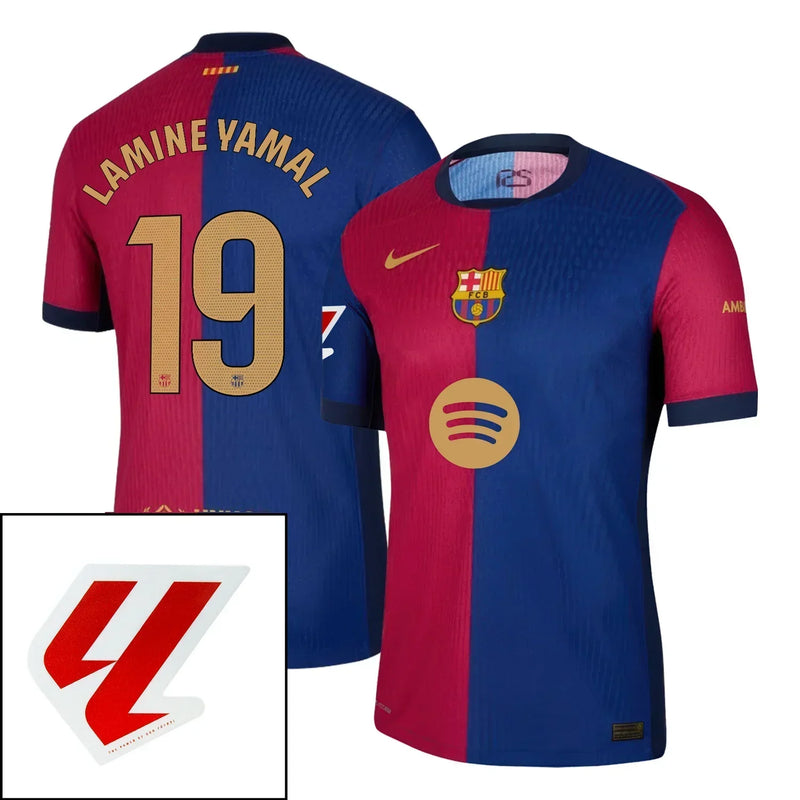 Camiseta Barcelona Hombre Primera Equipación Spotify 24/25 Jugador