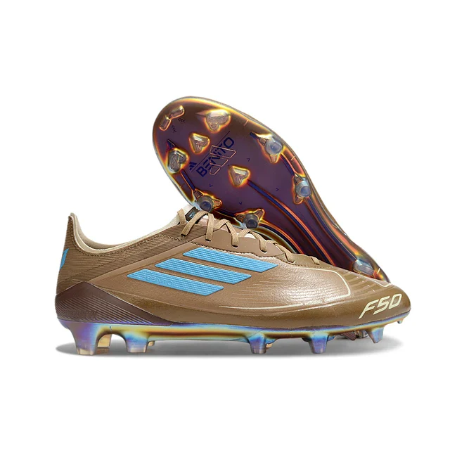 Bota de futebol Adidas F50 Elite FG - Messi x Bad Bunny - Marron/Rojo