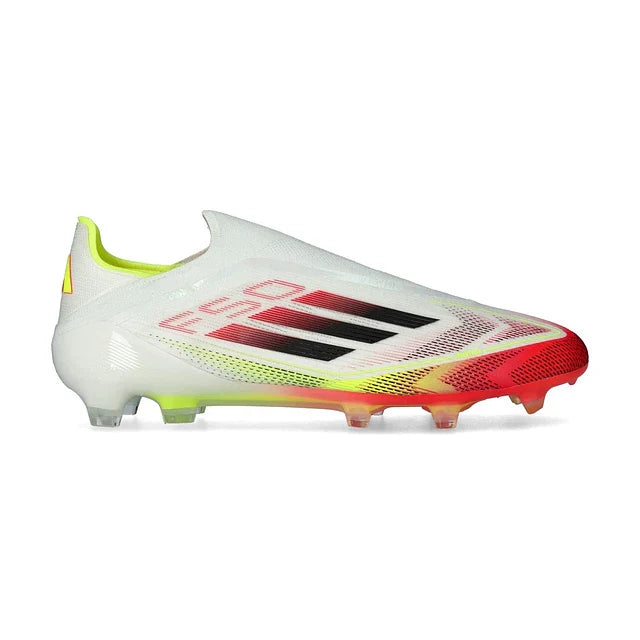 Bota de fútbol Adidas F50+ Elite FG - Blanco/Rojo/Amarillo