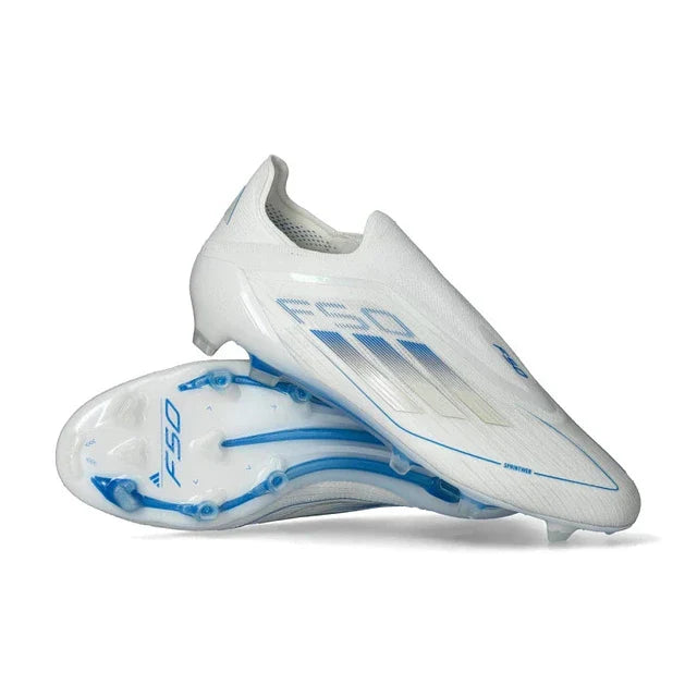 Bota de fútbol Adidas F50 + Elite FG Polar Pack - Blanca/Azul