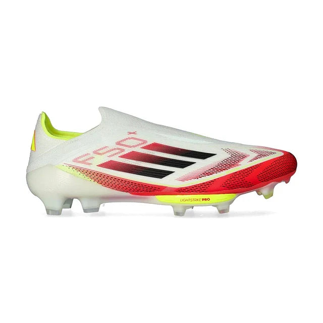 Bota de fútbol Adidas F50 Elite FG LightStrike Pro - Blanca/Roja/Amarilla