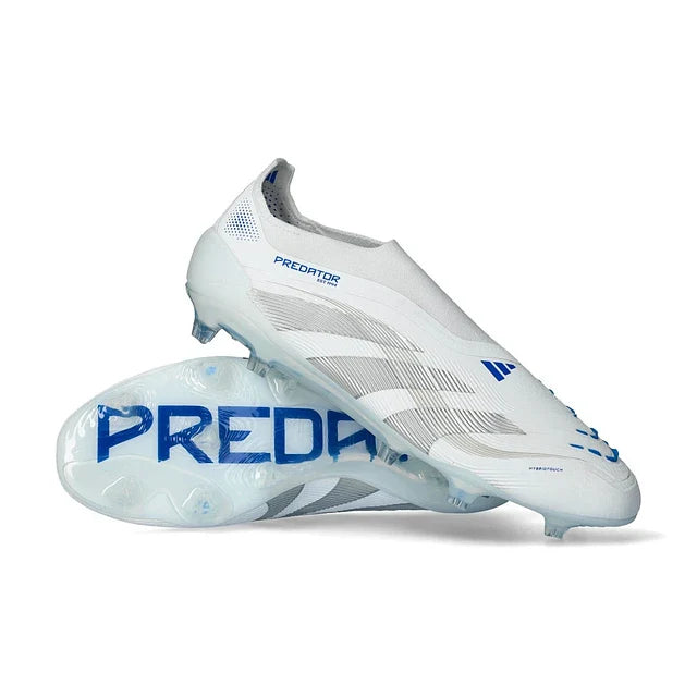 Bota de fútbol Adidas Predator Elite LL FG - Polar Pack - Blanca/Azul